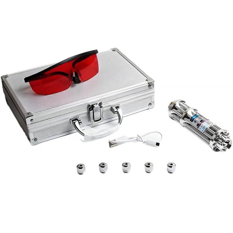 high power blue laser flashlight 5km long distance laser beam laser pen battery