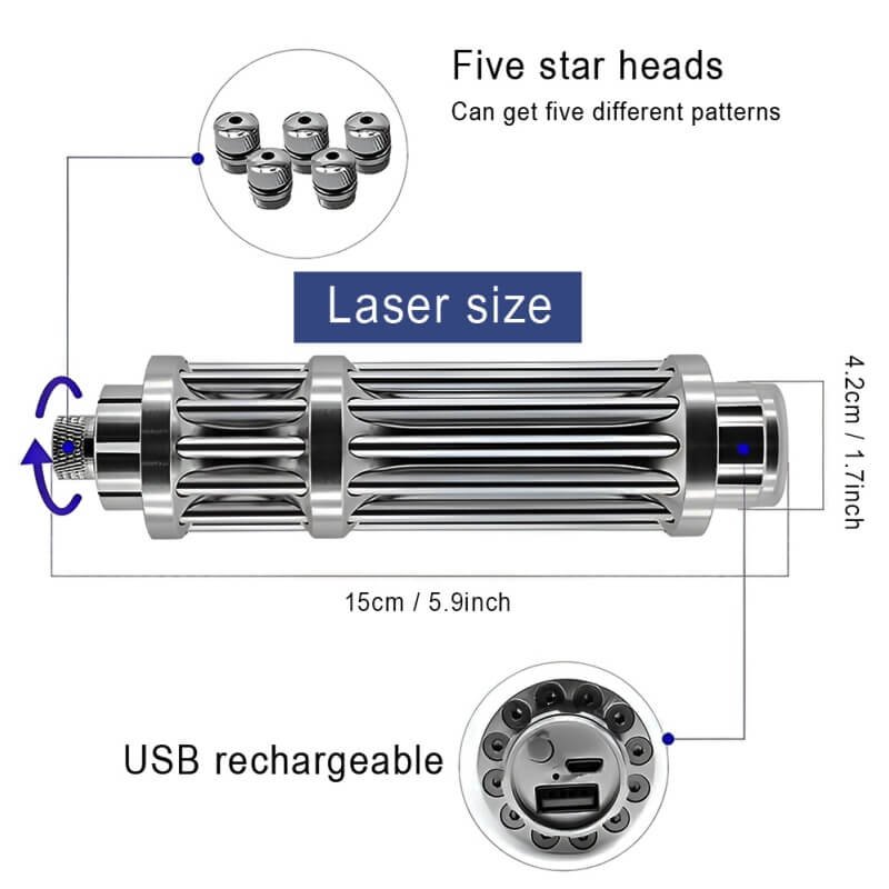 high power blue laser flashlight 5km long distance laser beam laser pen battery