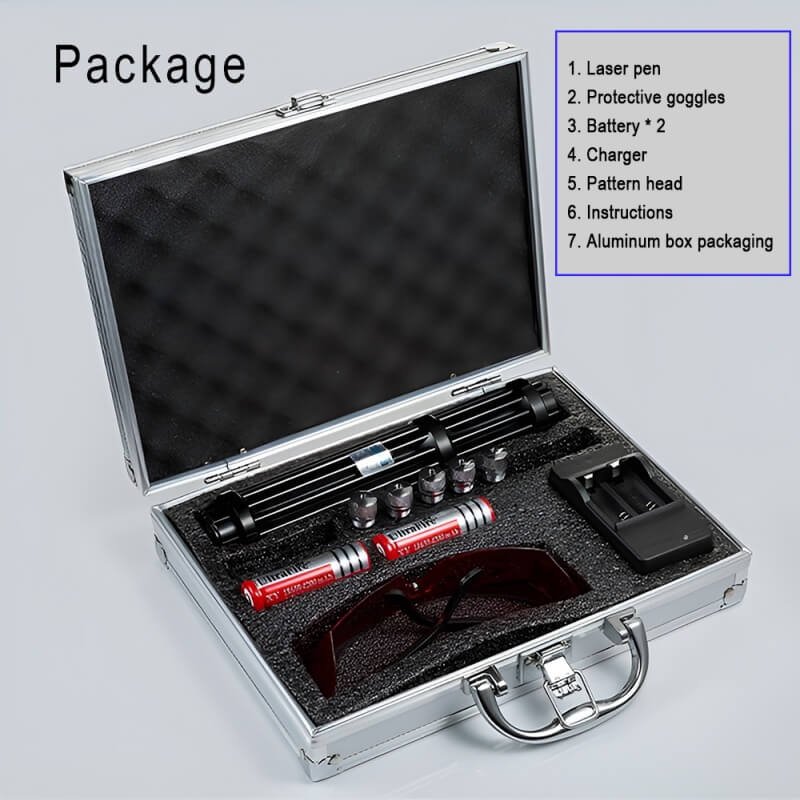 high power blue laser flashlight 5km long distance laser beam laser pen battery